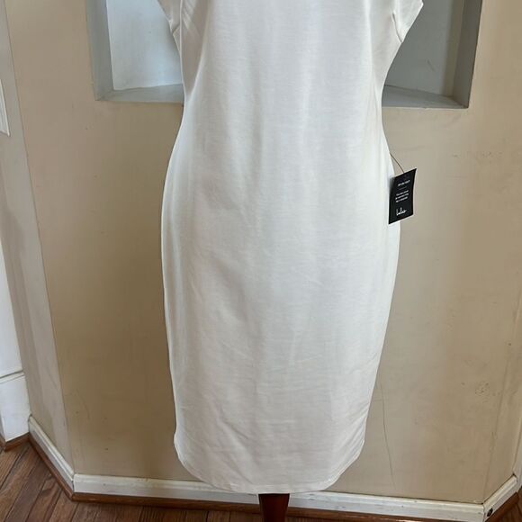Lulu’s NEW w tags Womens size XL cream off white midi sleeveless dress - Picture 5 of 16